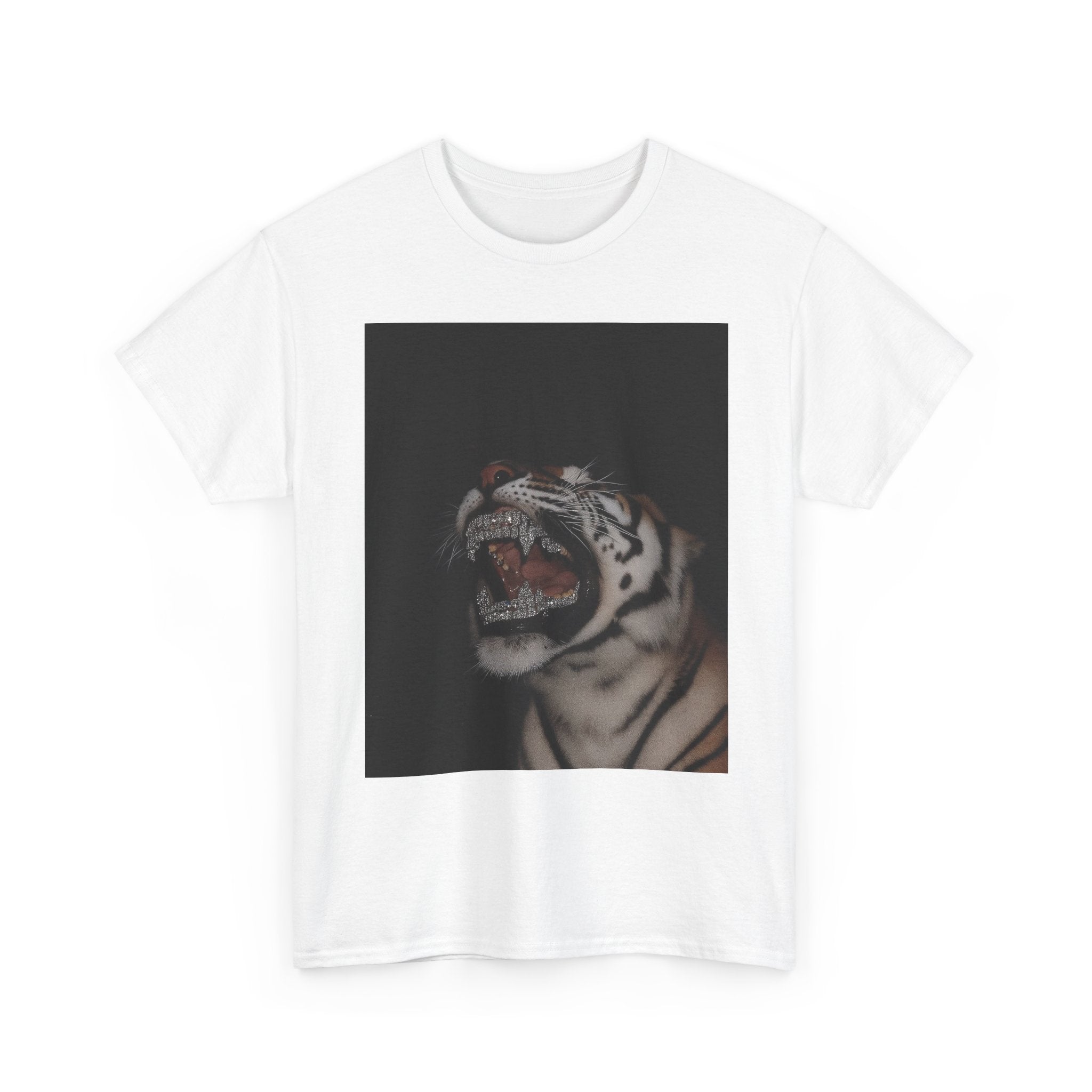 Roaring White Tiger Graphic Tee