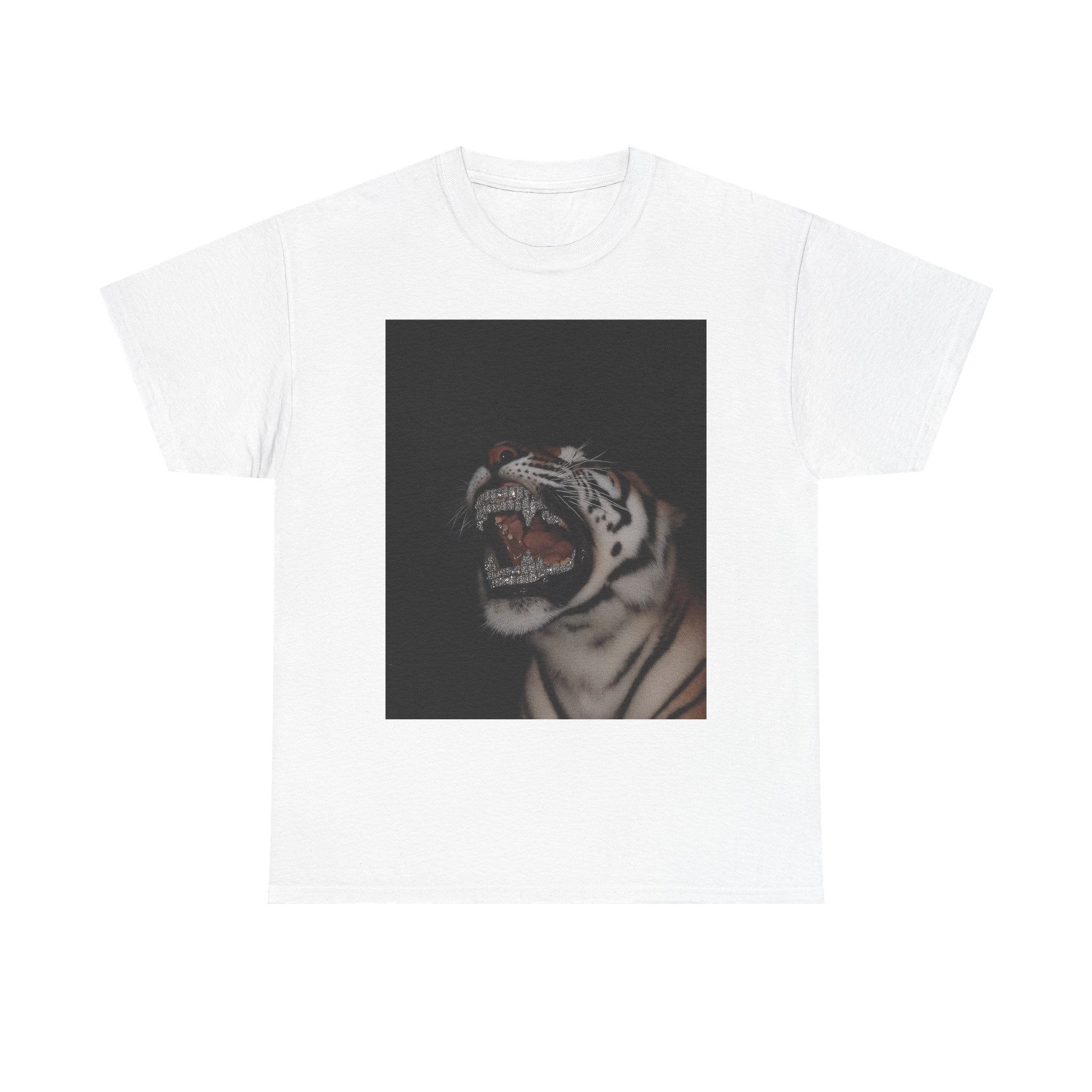Roaring White Tiger Graphic Tee