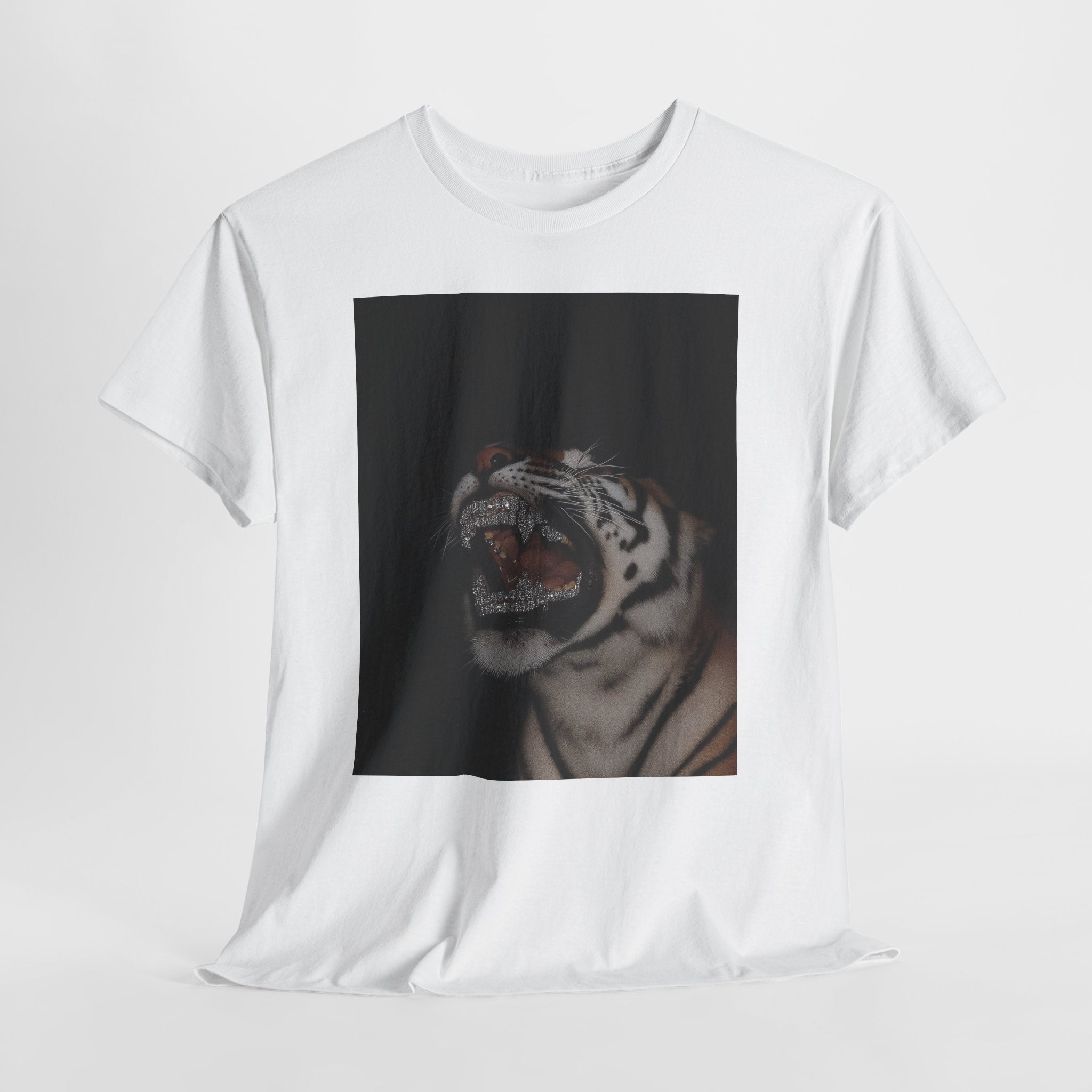 Roaring White Tiger Graphic Tee